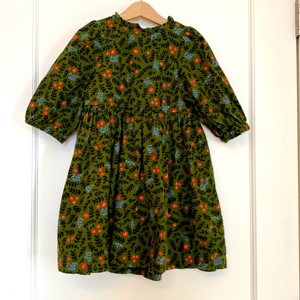 Whimsical Forest Print Dress- Hum Stitchery